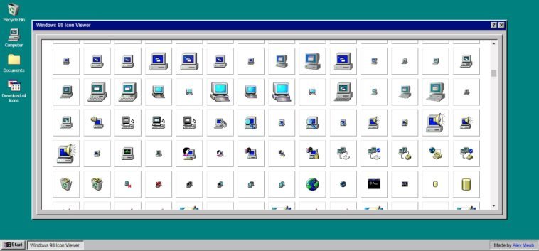 iconos de Windows 98