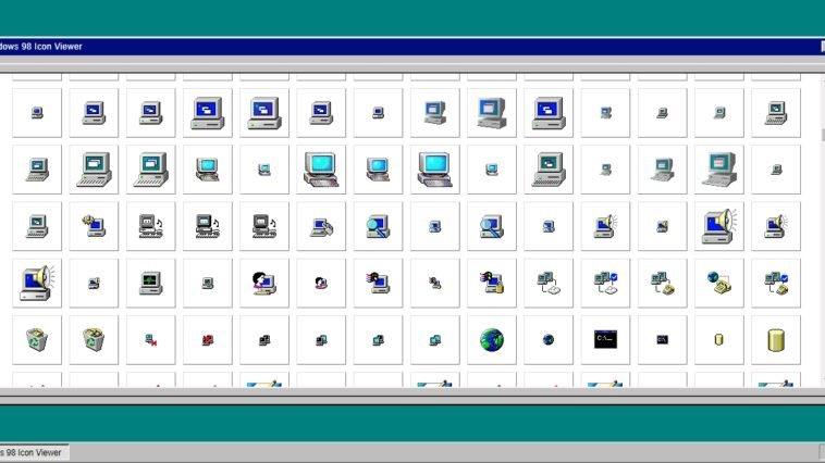 iconos de Windows 98
