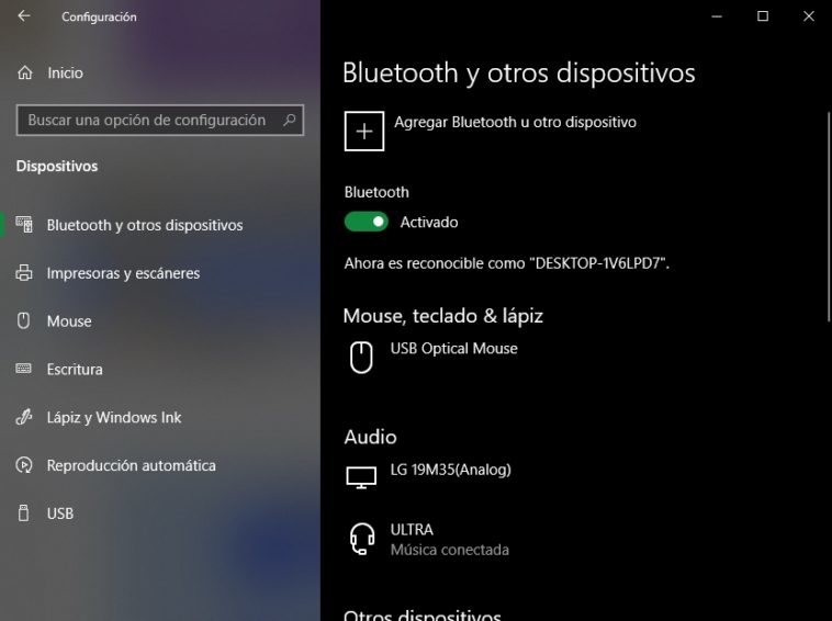 audio por bluetooth en windows 10