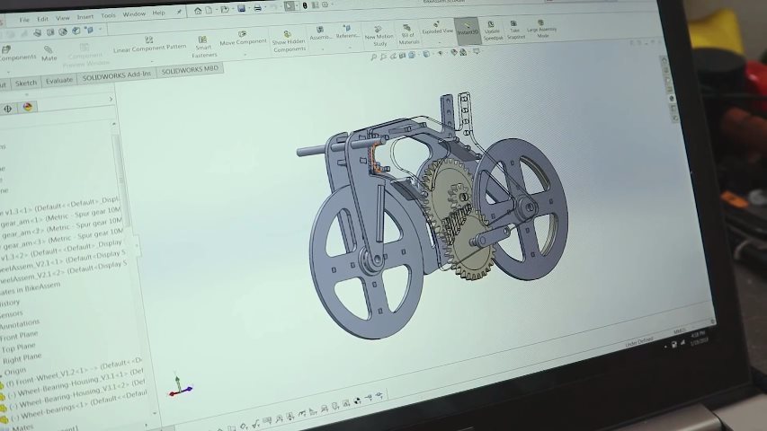 El primer paso, un modelo en CAD