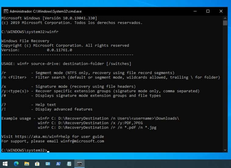 demostración Punto de exclamación Cha Windows File Recovery: Cómo recuperar archivos borrados en Windows 10 –  NeoTeo