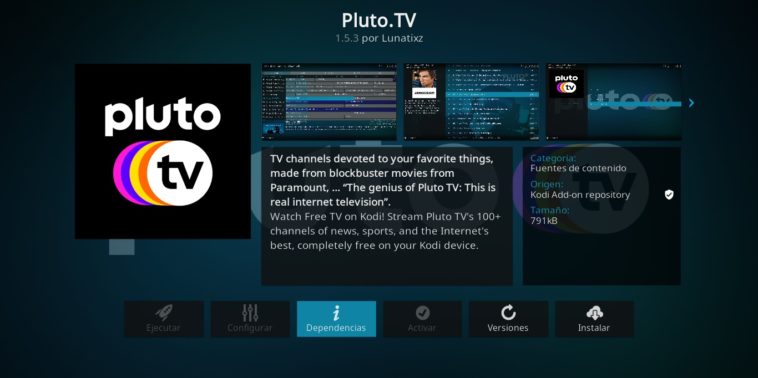 Ver Pluto TV en KODI