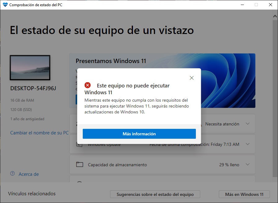 Tu ordenador es compatible con Windows 11