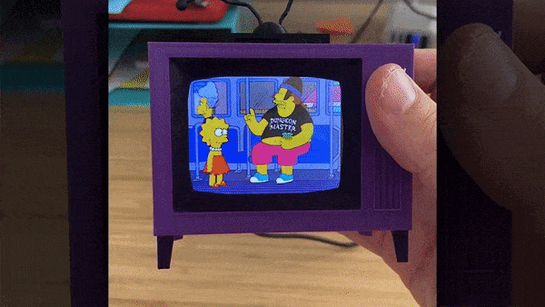 Mini TV Los Simpsons