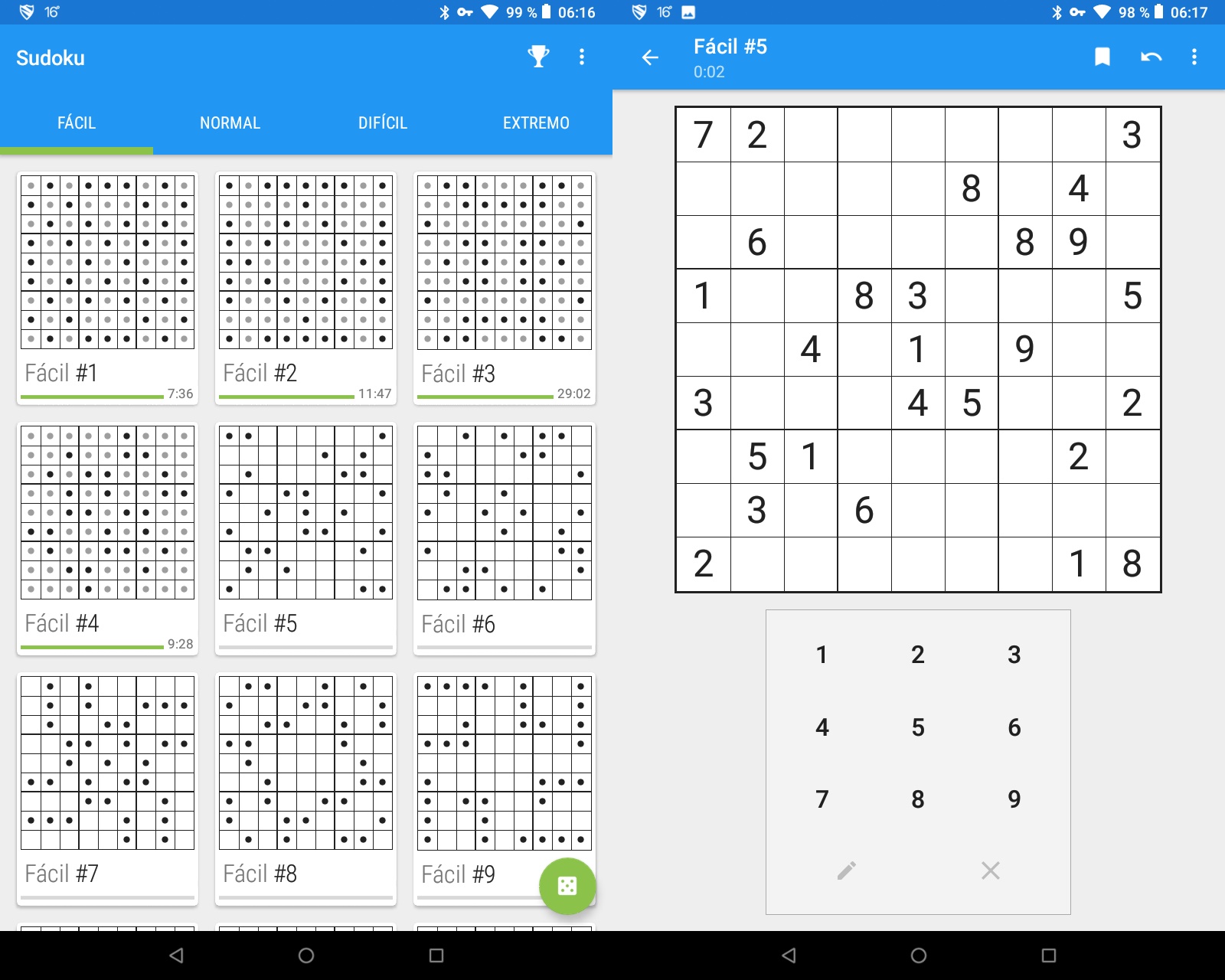 Sudoku para Android sin publicidad