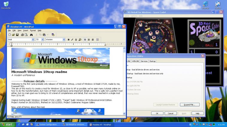 Windows 10 en Windows XP