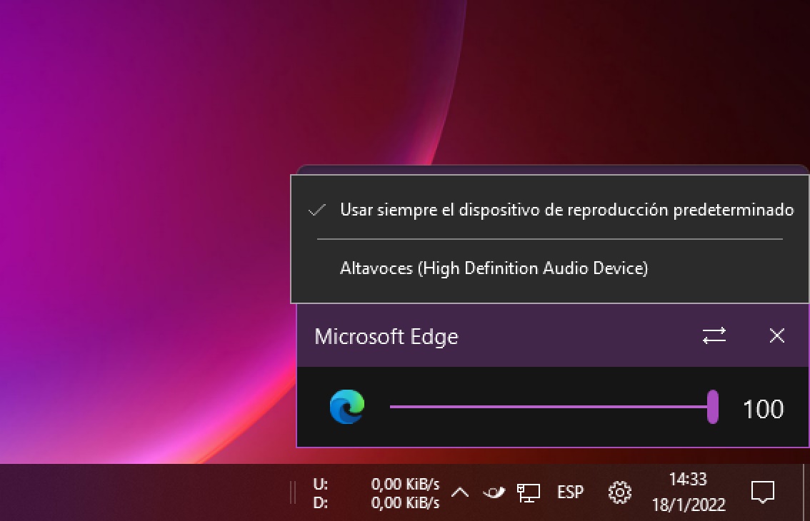 control de volumen para Windows 11