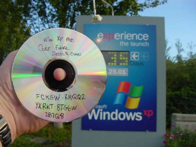 Versiones piratas de Windows XP
