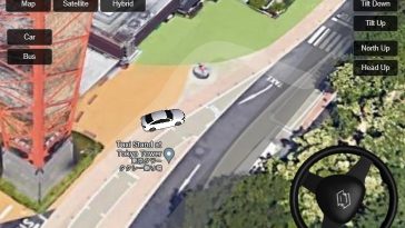 Simulador de coches en Google Maps