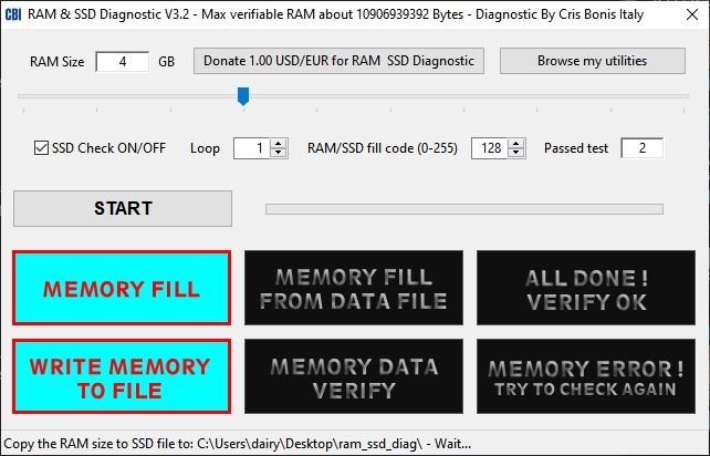 testear memoria RAM y SSD