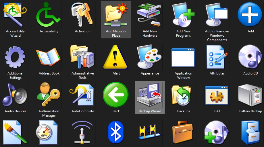 Iconos de Windows XP
