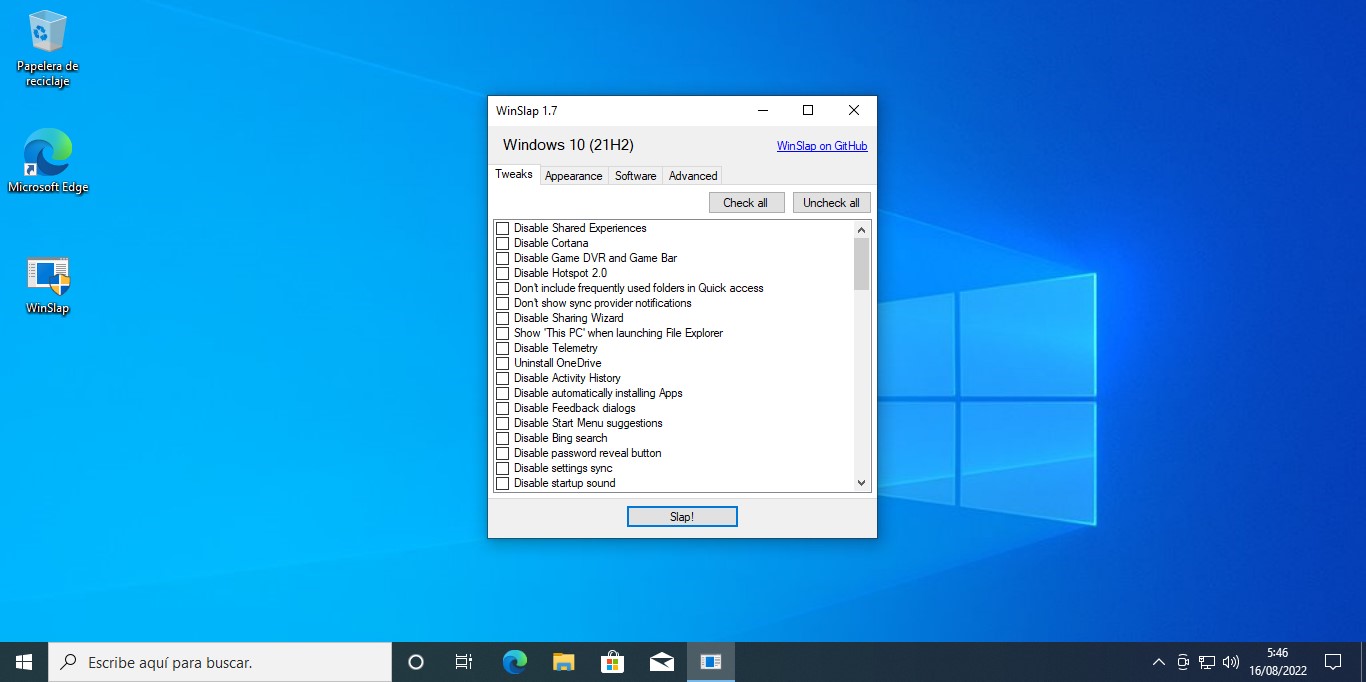 optimizar a Windows 10