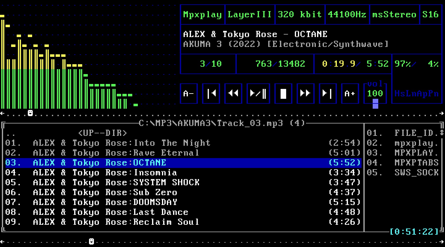 escuchar MP3 en MS-DOS