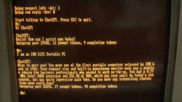 ChatGPT en MS-DOS