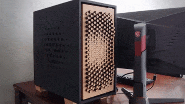 una caja de PC con «movimiento»