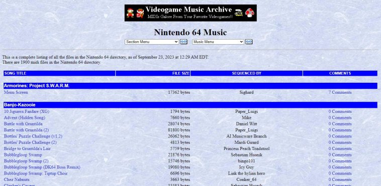 30 mil archivos con música de tus juegos favoritos