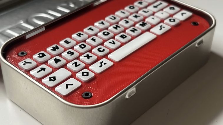 Mintboard: Un teclado Bluetooth en una lata de Altoids