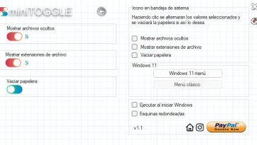 miniToggle: Ajustes básicos para el explorador de archivos en Windows