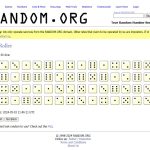 Random.org: Generador de números aleatorios