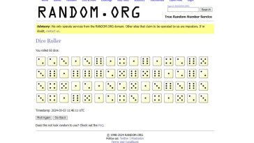 Random.org: Generador de números aleatorios